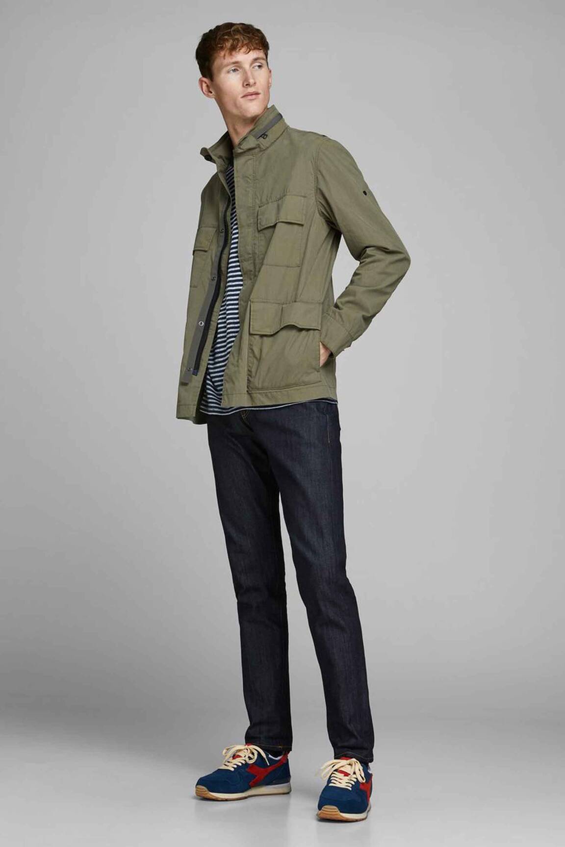 Kasdienis švarkas žalias JACK & JONES vyras