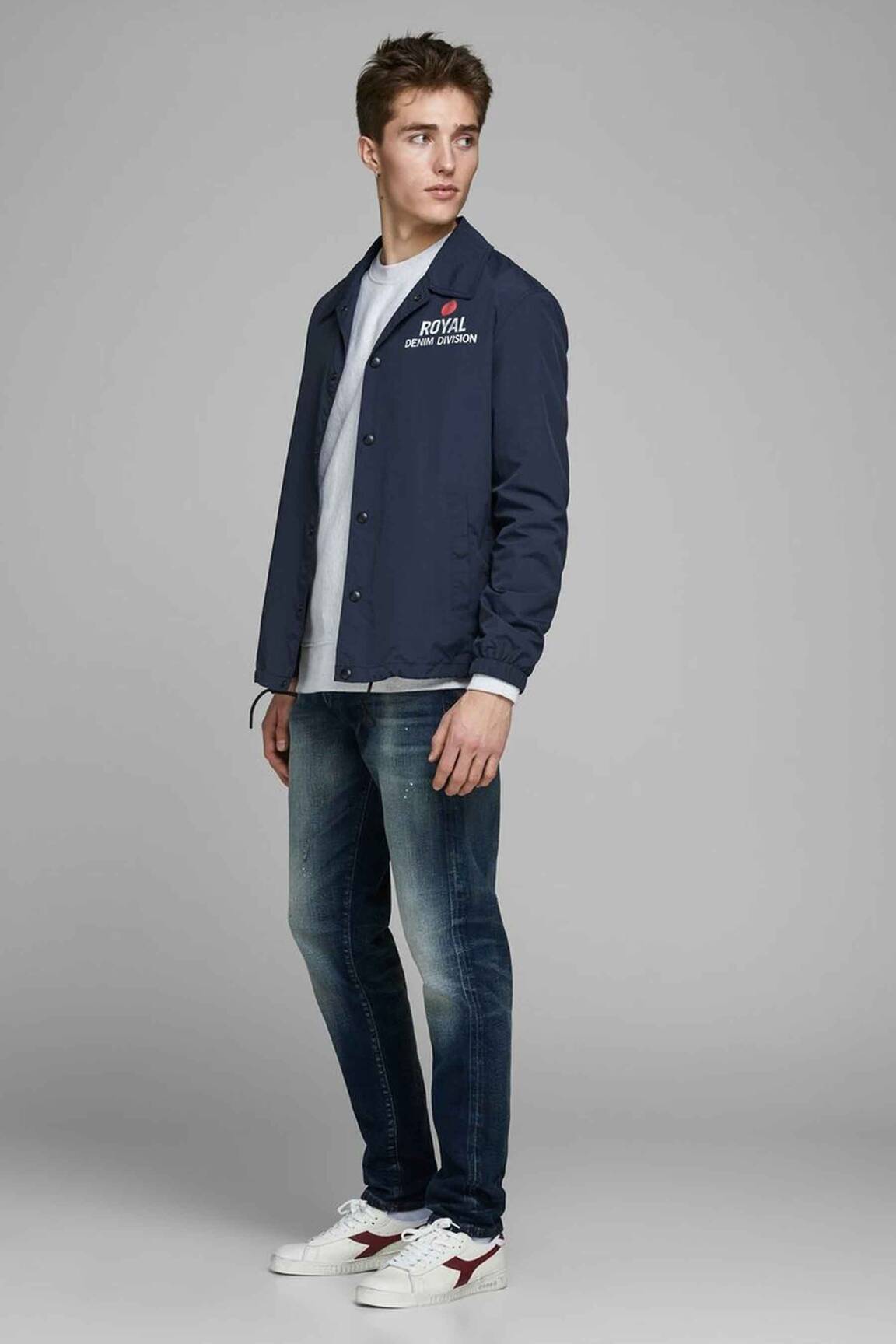 Vėjo nepraleidėjas mėlyna JACK & JONES vyras