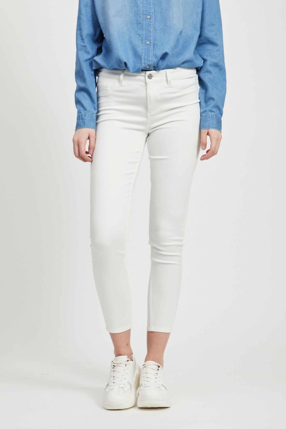 Jegging baltas VILA moteris
