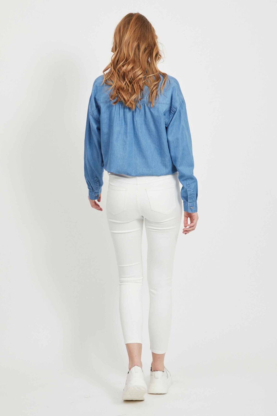 Jegging baltas VILA moteris