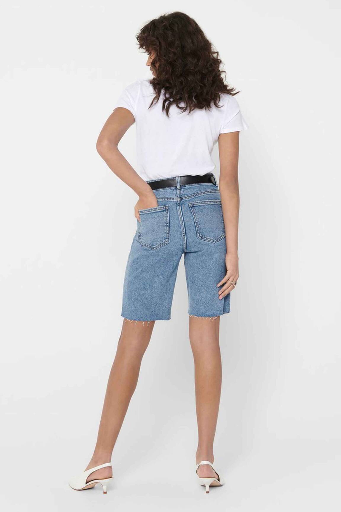 Bermudas mėlyna ONLY moteris