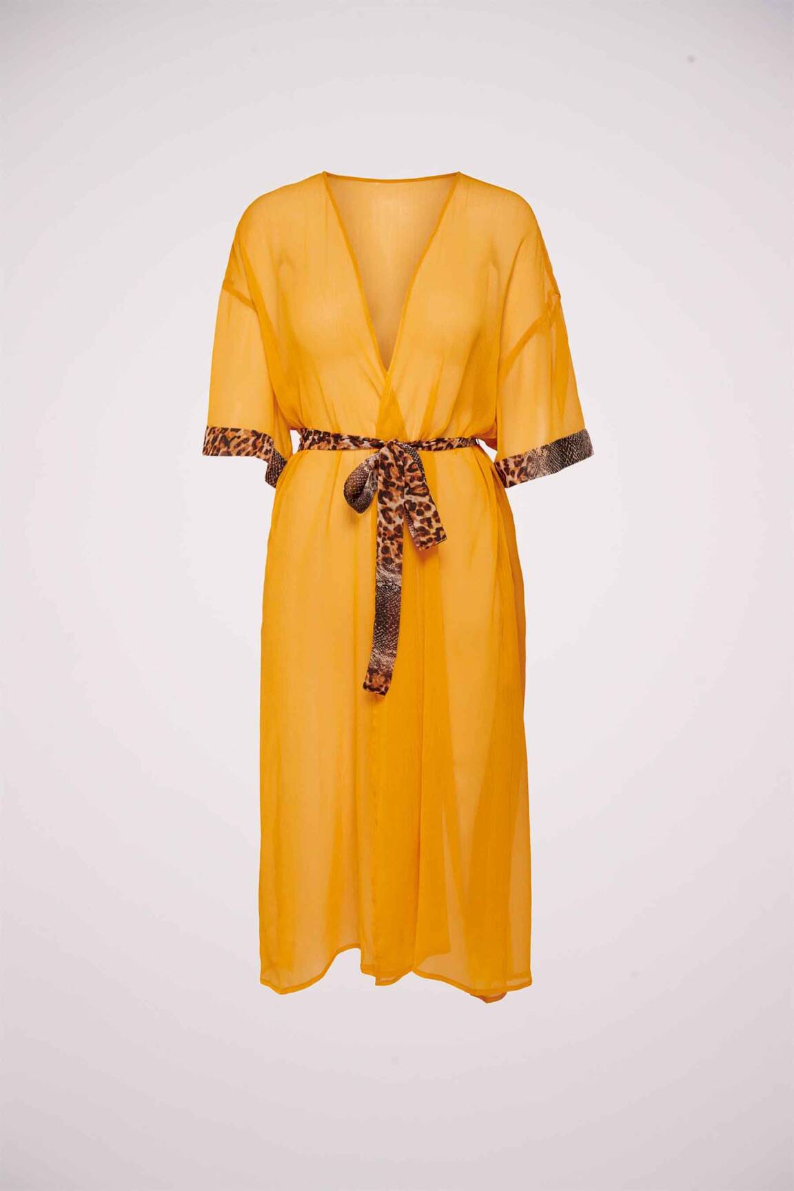 Kimono striukė geltona ONLY moteris