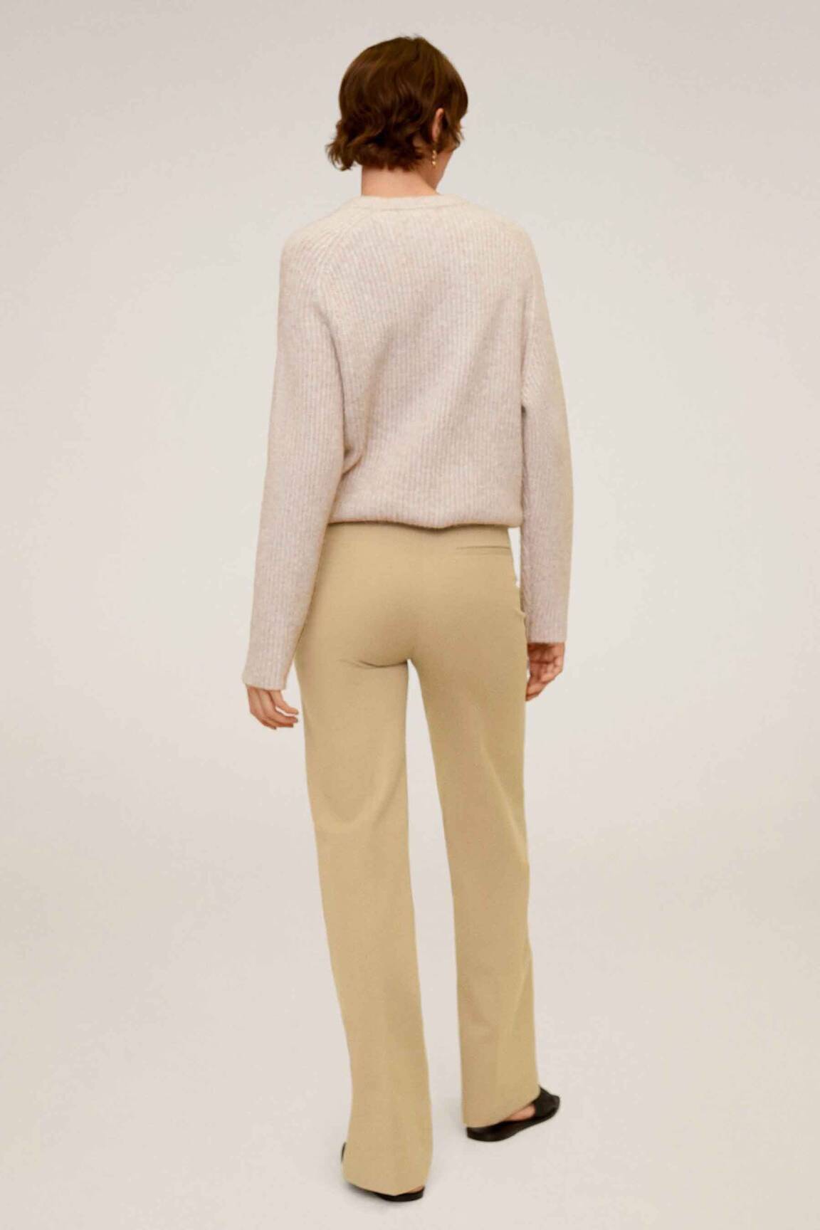 Chino kelnė rudas MANGO moteris
