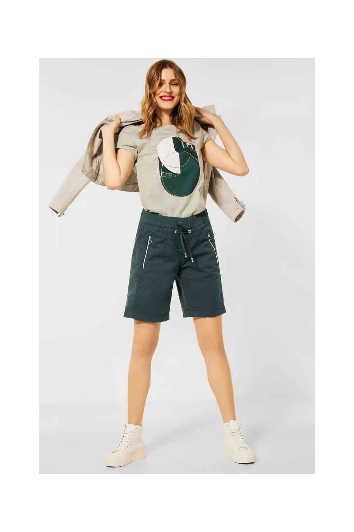 Bermudas žalias STREET ONE moteris