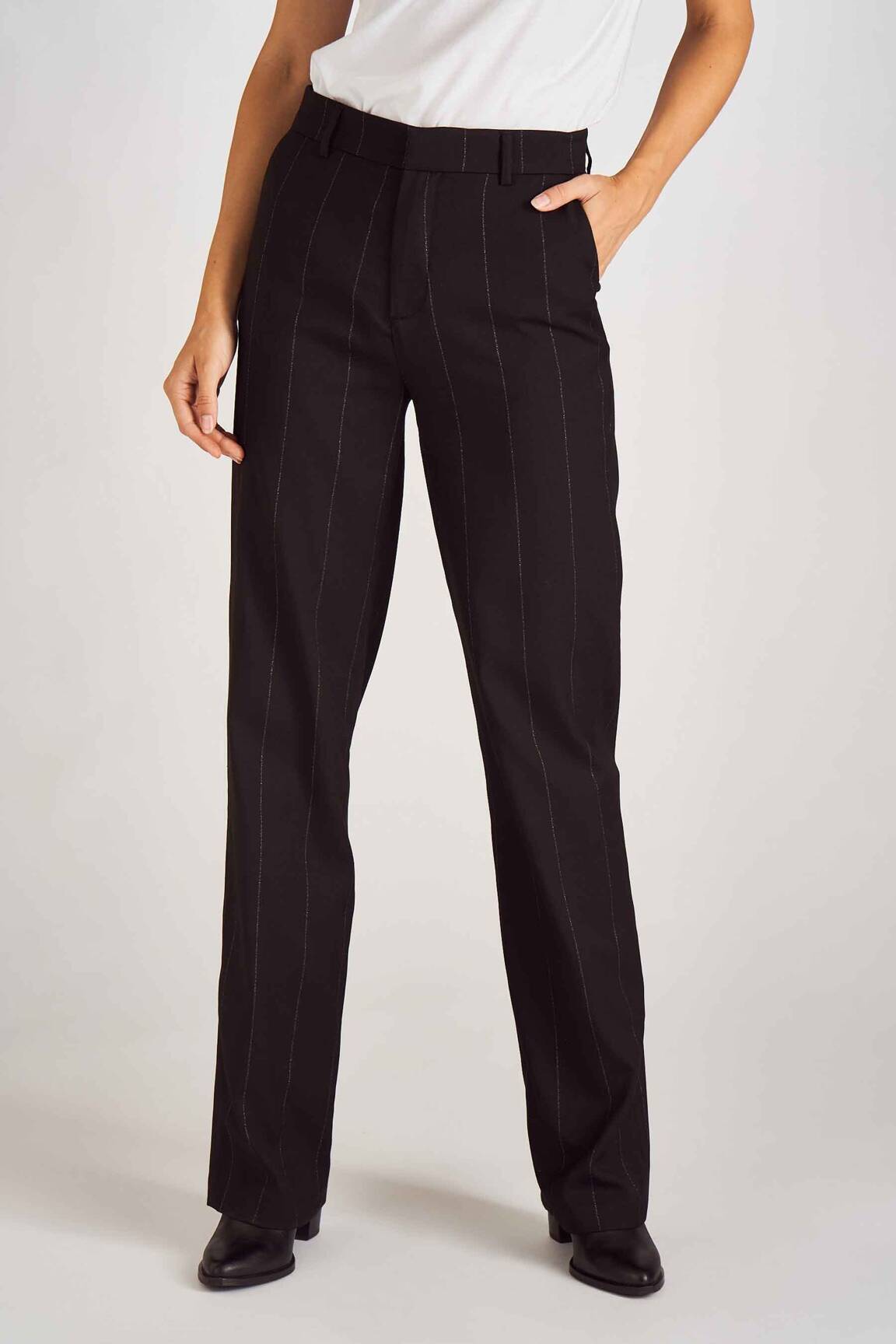Chino kelnė juodas ASTRID BLACK LABEL moteris