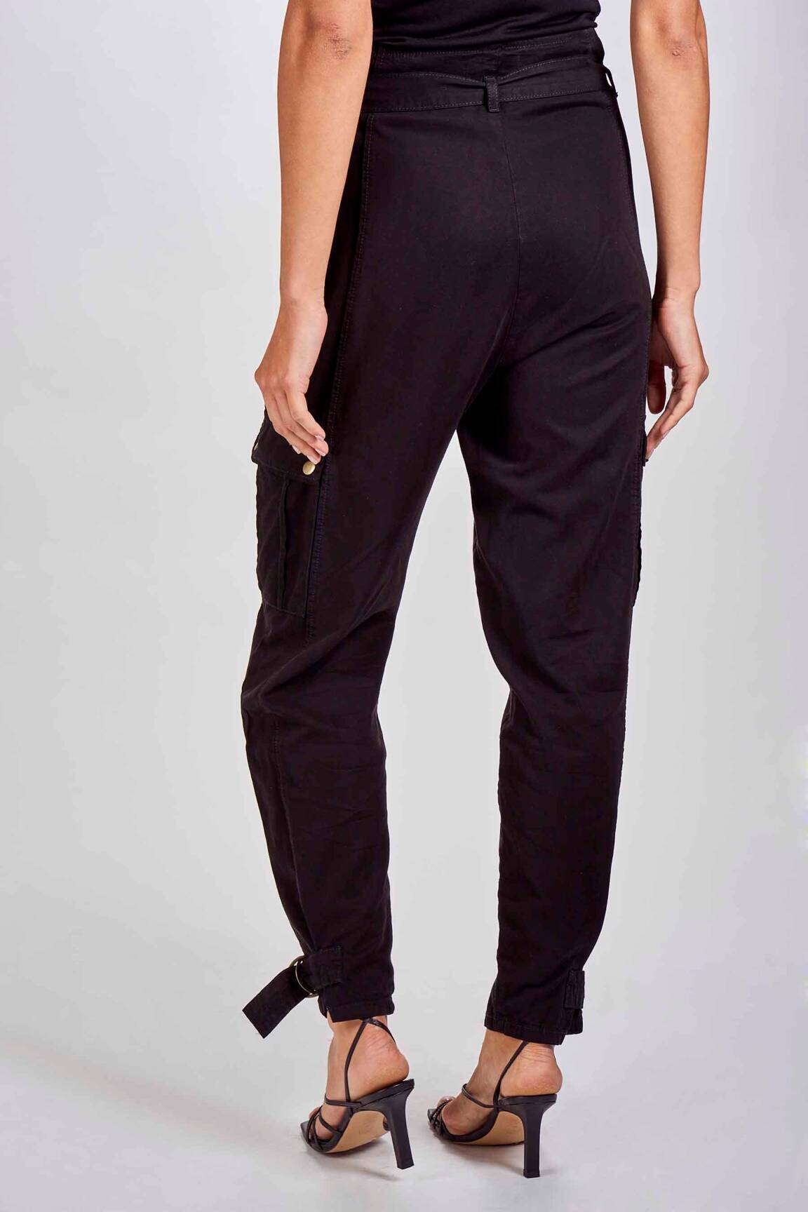 Kargo kelnė juodas ASTRID BLACK LABEL moteris