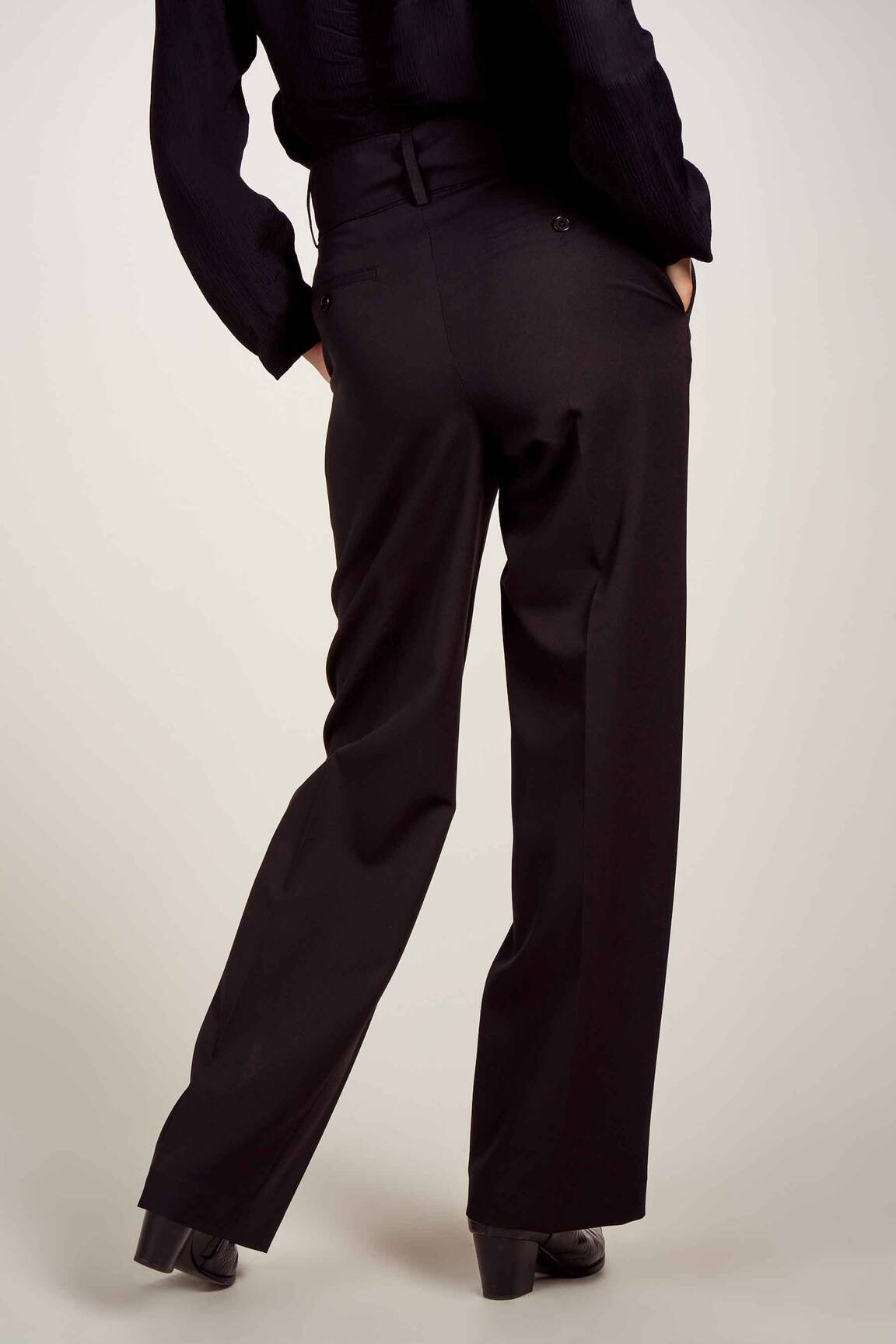 Platus kelnes juodas ASTRID BLACK LABEL moteris