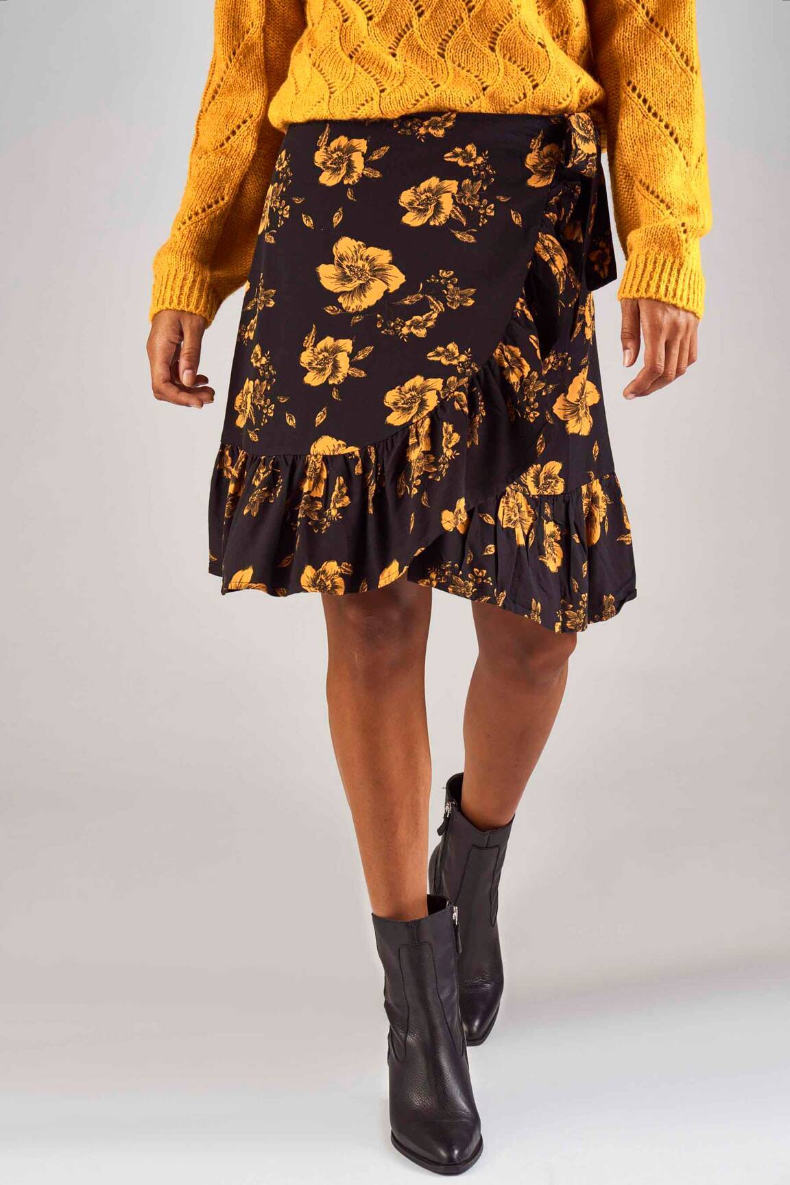 Mini sijonas juodas CLOUDS OF FASHION moteris