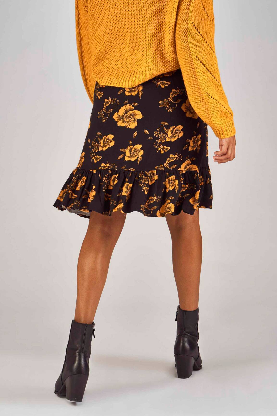 Mini sijonas juodas CLOUDS OF FASHION moteris