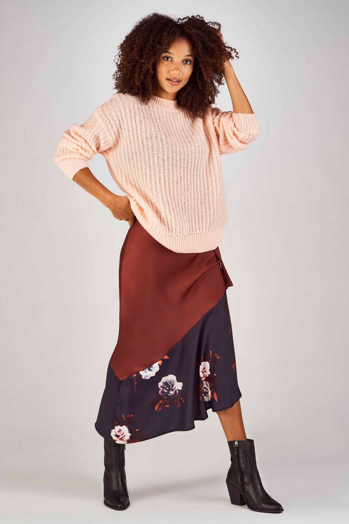 Ilgas sijonas raudona CLOUDS OF FASHION moteris