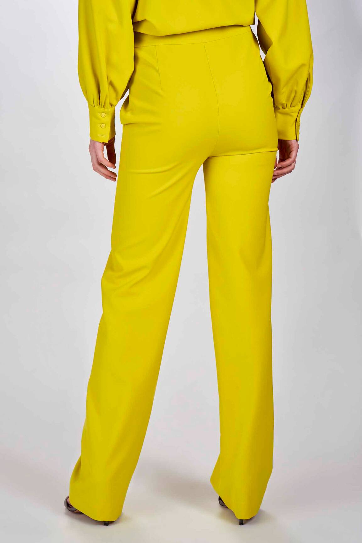 Pantalon geltona DEUX. BY ELINE DE MUNCK moteris
