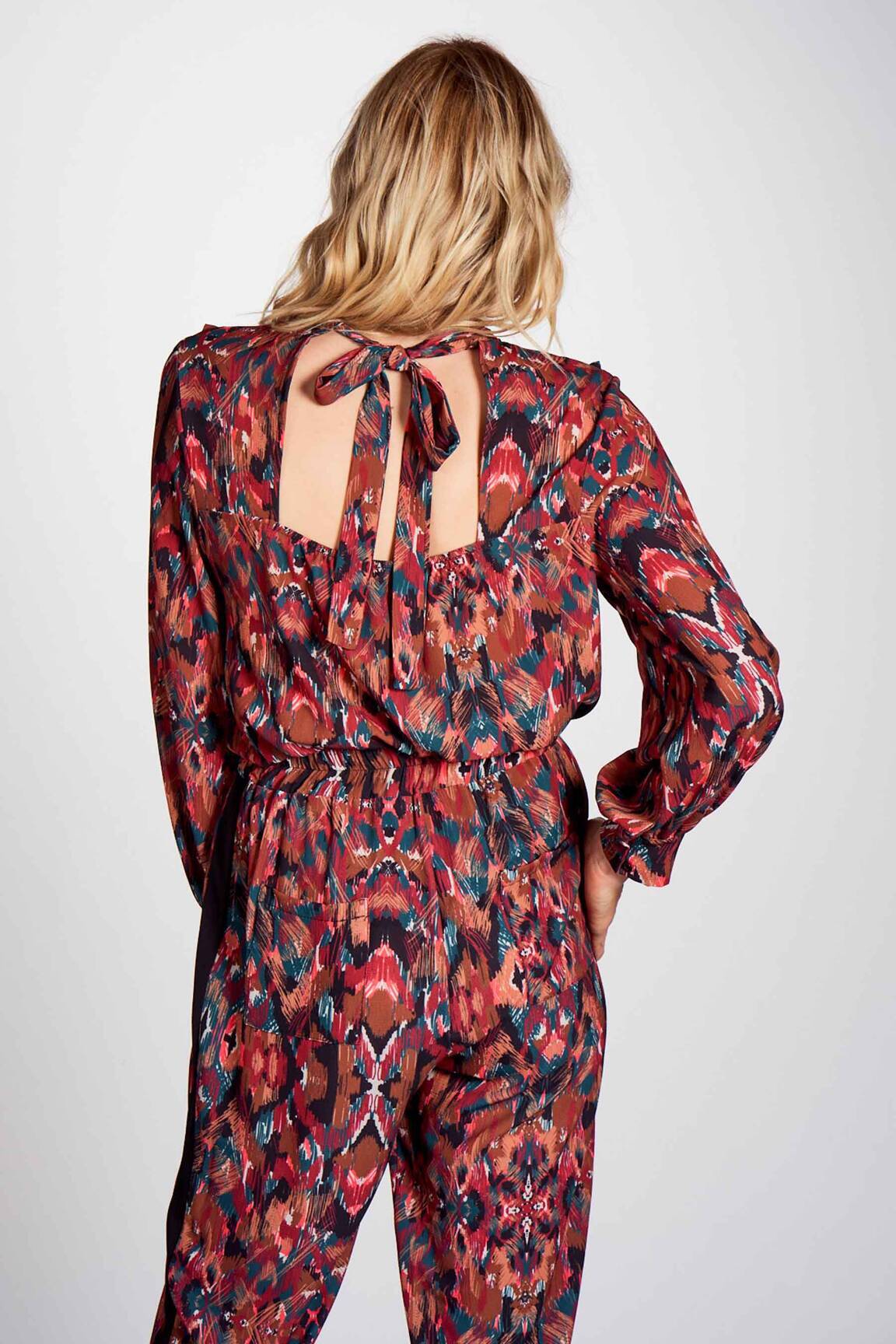 Bluzonai raudona DEUX. BY ELINE DE MUNCK moteris