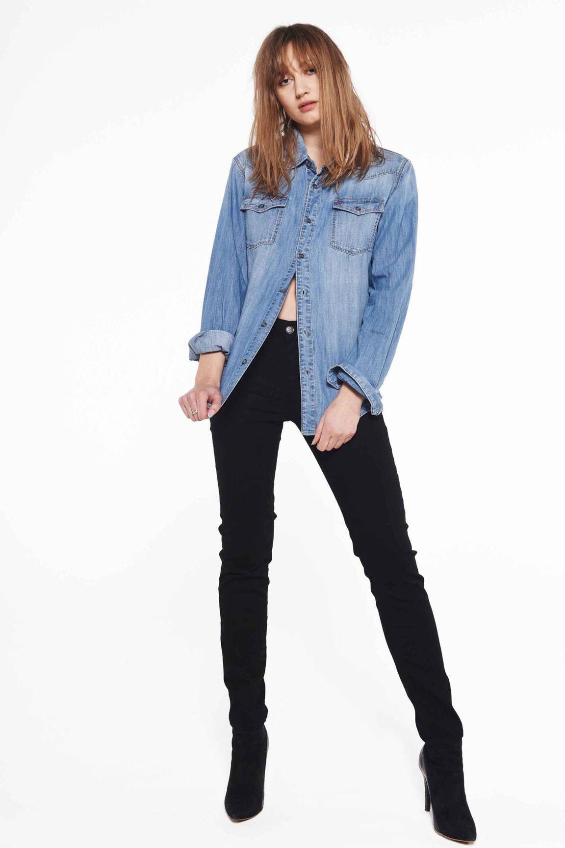 Lieknos kelnės juodas LEE COOPER moteris