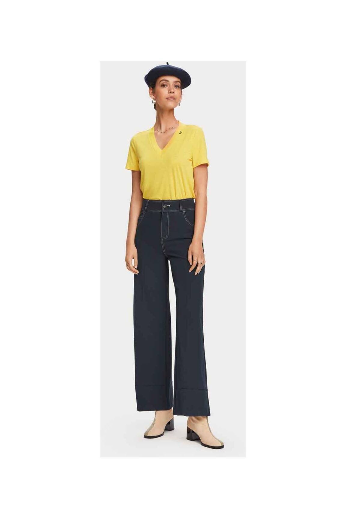 T-marškinys geltona SCOTCH & SODA moteris