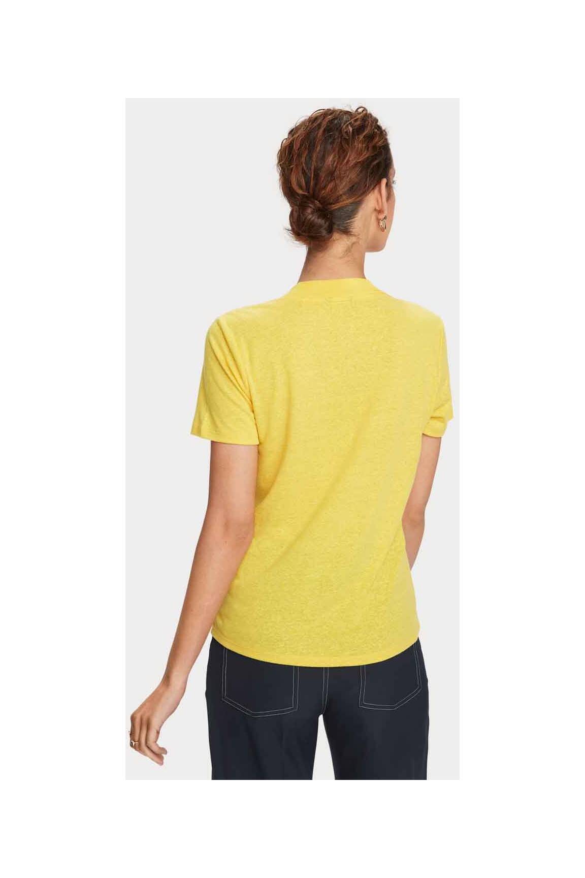 T-marškinys geltona SCOTCH & SODA moteris