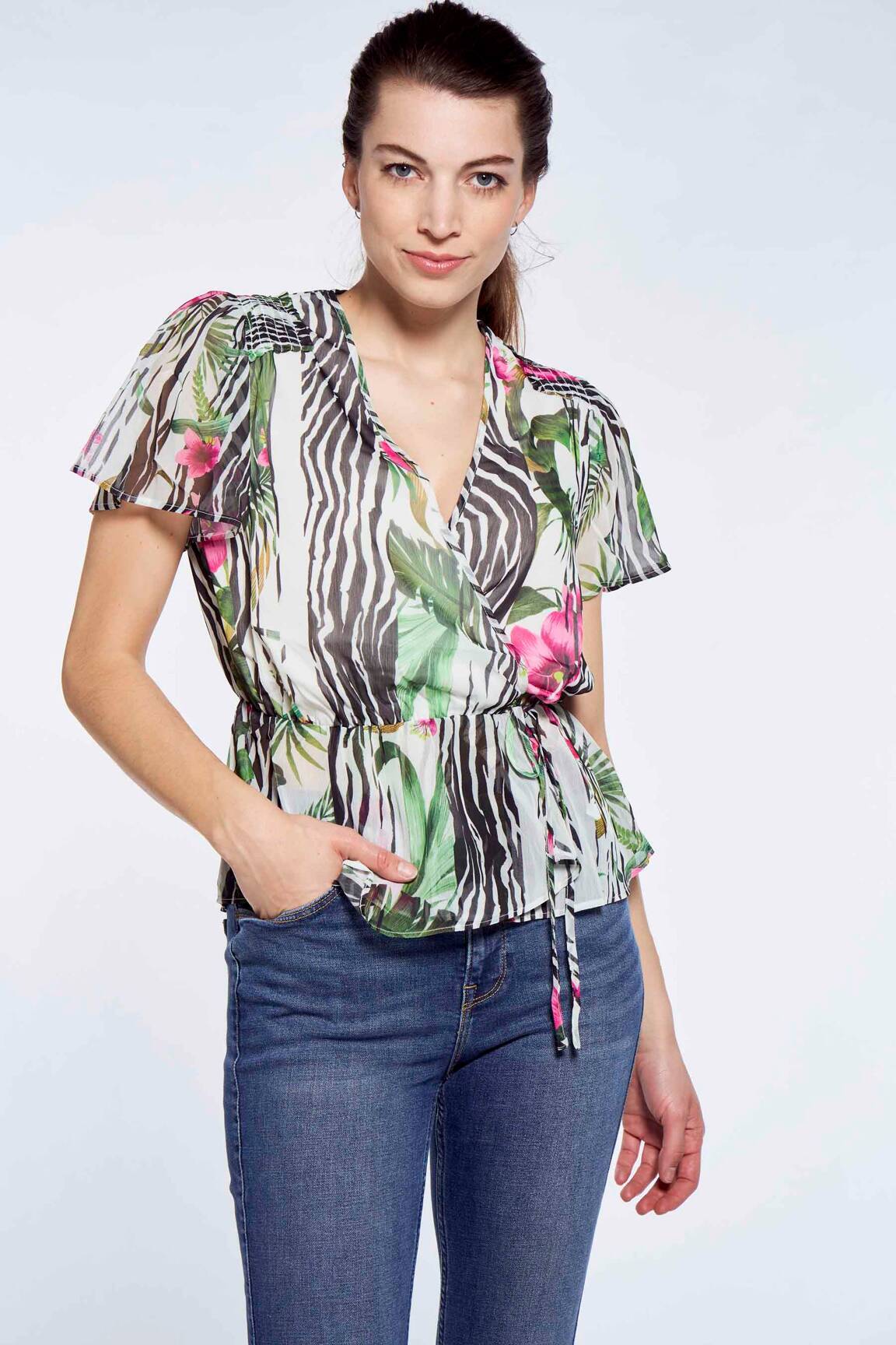 Bluzonai baltas GUESS moteris