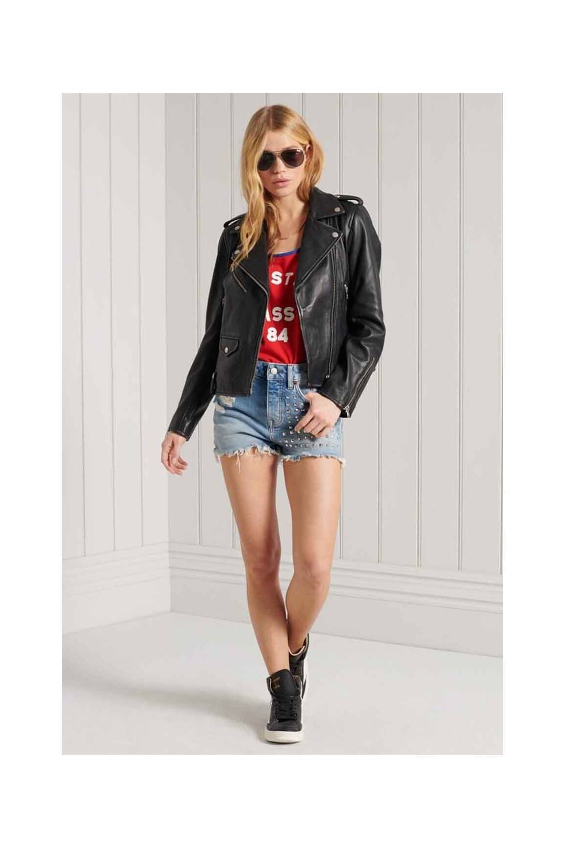 Šortas baltas SUPERDRY moteris