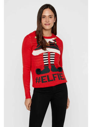 Megztinis raudona VERO MODA moteris