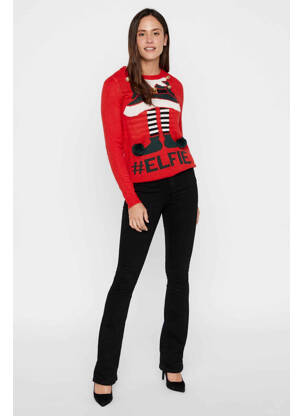 Megztinis raudona VERO MODA moteris