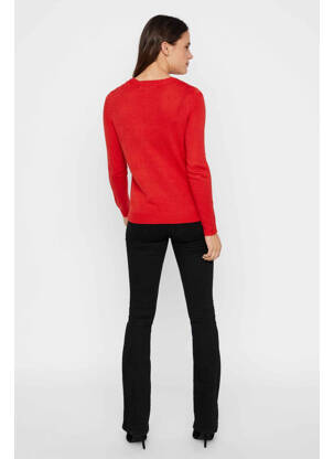 Megztinis raudona VERO MODA moteris