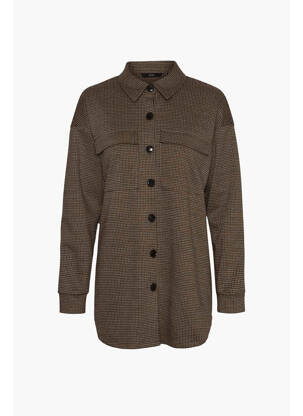 Moteriškas marškinys rudas VERO MODA moteris