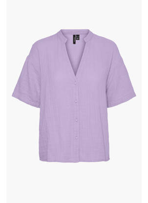 Moteriškas marškinys violetinis VERO MODA moteris