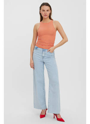 Marškiniai be rankovių oranžinė VERO MODA moteris