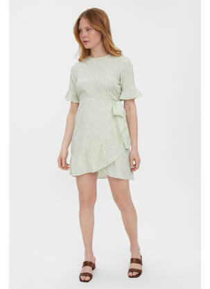 Trumpa suknelė žalias VERO MODA moteris