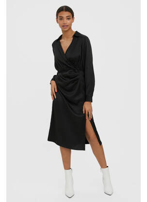 Pusilgių suknelė juodas VERO MODA moteris
