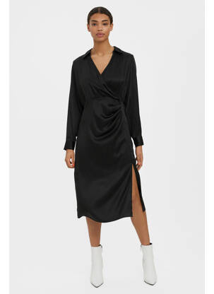 Pusilgių suknelė juodas VERO MODA moteris