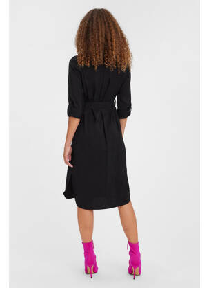 Pusilgių suknelė juodas VERO MODA moteris
