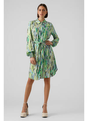 Pusilgių suknelė žalias VERO MODA moteris