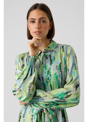 Pusilgių suknelė žalias VERO MODA moteris