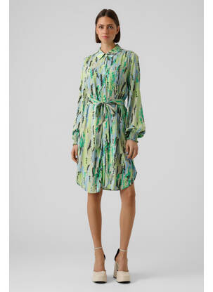 Pusilgių suknelė žalias VERO MODA moteris