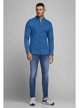 Lieknos džinsai mėlyna JACK & JONES vyras