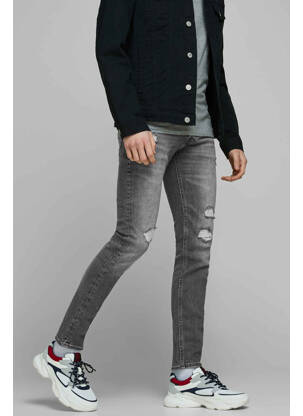 Lieknos džinsai pilka JACK & JONES vyras