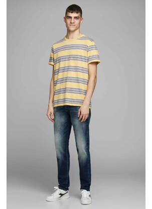 T-marškinys geltona JACK & JONES vyras