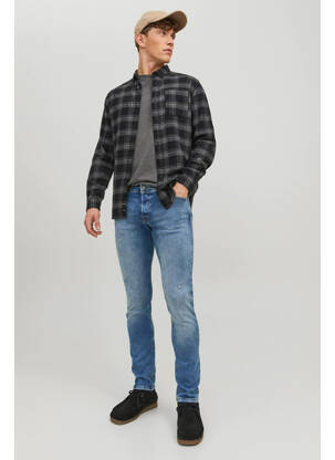 Lieknos džinsai mėlyna JACK & JONES vyras