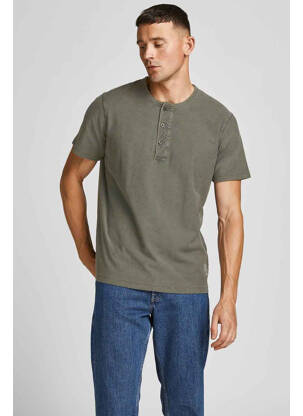 T-marškinys rudas JACK & JONES vyras