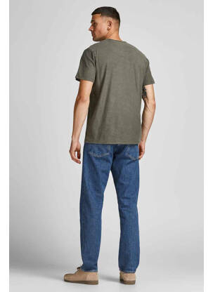 T-marškinys rudas JACK & JONES vyras