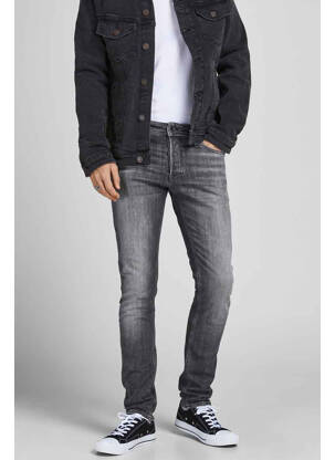 Lieknos džinsai pilka JACK & JONES vyras