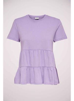 T-marškinys violetinis JACQUELINE DE YONG moteris