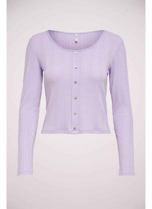 T-marškinys violetinis ONLY moteris