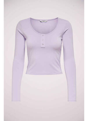 T-marškinys violetinis ONLY moteris