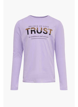 T-marškinys violetinis ONLY mergina