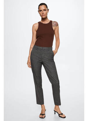 Chino kelnė rudas MANGO moteris