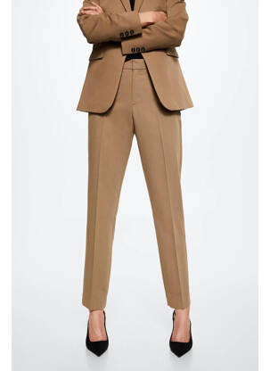 Chino kelnė rudas MANGO moteris