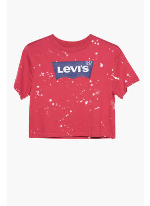 T-marškinys raudona LEVI'S mergina