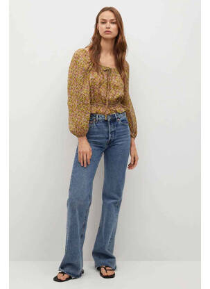 Moteriškas marškinys žalias MANGO moteris