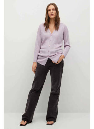 Ilgų rankovių liemenė violetinis MANGO moteris